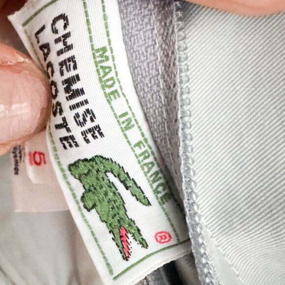 Vintage Lacoste MAde in France Plaid Plain Reversible Bomber Jacket - Picture 7 of 9